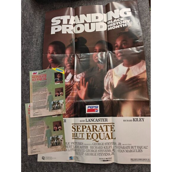 1992 Pepsi Black History Month Standing Proud Separate But Equal Promo Poster - Picture 1 of 6